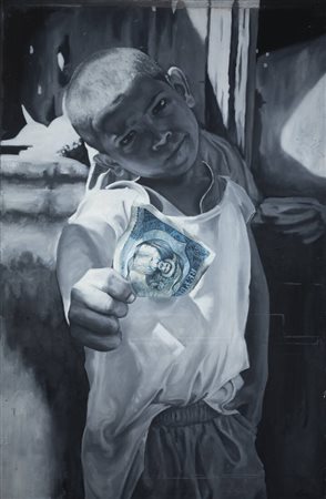 JOSE' ANTONIO FERNANDEZ COUSO<BR>Santiago (Cile) 1992<BR>"Fame di denaro"