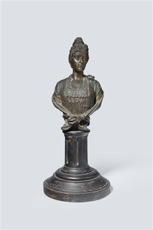 ANTONIO PANDIANI<BR>Milano, 1838 – 1928<BR>"Busto femminile"