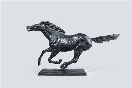 FRANCESCO MESSINA<BR>Linguaglossa (CT) 1900 - 1995 Milano<BR>"Cavallo"