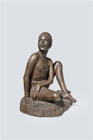 ROBERTO TERRACINI<BR>Torino 1900 - 1976<BR>"Fanciulla" 1976