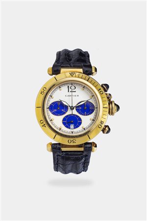 CARTIER<BR>Mod. “Pasha Chronograph”, ref. 30009, anno 1991