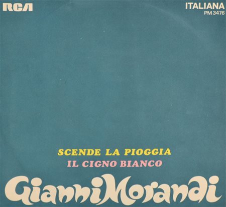 EP 45 GIRI Gianni Morandi, - Scende la pioggia - Il cigno bianco"