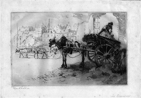 Chahine, Edgar(Vienna 1874 - Parigi 1947)LES TERRASSIERS. 1904Acquaforte e...