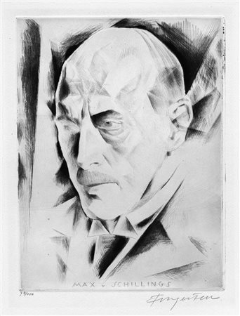 Fingesten, Michel(Buczkowitz 1884 - Cosenza 1943)RITRATTO DI MAX SCHILLINGS....