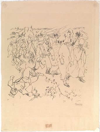 Grosz, George(Berlino 1893 - 1959)GEFANGEN (PRIGIONIERI DI GUERRA)....