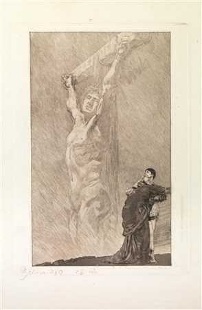 Klinger, Max(Lipsia 1857 - Grossjena 1920)SOFFRI ! Acquaforte e acquatinta....