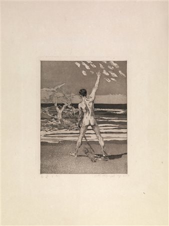 Klinger, Max(Lipsia 1857 - Grossjena 1920)IL COLPO. 1915Acquaforte e...