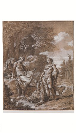 [attribuito a] Appiani, Andrea(Milano 1754 - 1817)ATALANTA E MELEAGROPenna e...