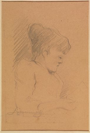 Tommasi, Ludovico(Livorno 1866 - Firenze 1941)DONNA CHE LEGGEMatita di...