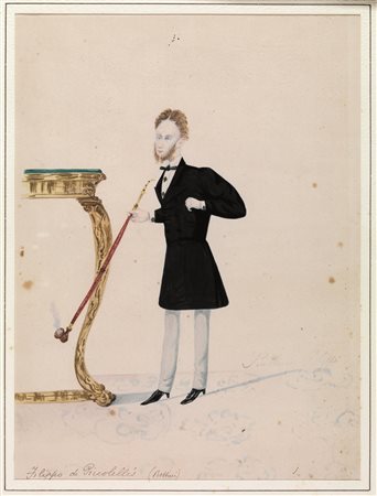 [attribuito a] Tricca, Angiolo(Sansepolcro 1817 - Firenze 1884)NOBILUOMO CON...