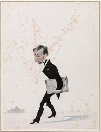 [attribuito a] Tricca, Angiolo(Sansepolcro 1817 - Firenze 1884)CARICATURA DI...