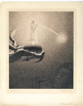 Schwimbeck, Fritz(1889 - 1972)DAS NACHTLIED. 1916Penna a inchiostro di china....