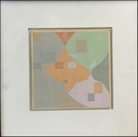 BELMONTESI FULVIO Fermo 1919 - Milano 2000 "Verifica sul punto di accumulo del segno sul punto di accumulo del colore. Distorsione logic