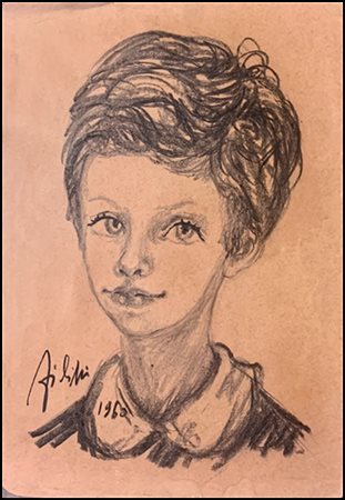 FILIPPINI FELICE Svizzera 1917 - 1988 "Volto di fanciullo"