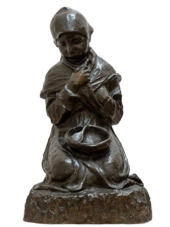 GIOVANNI DE MARTINO (Napoli, 1870 - 1935): Fanciulla