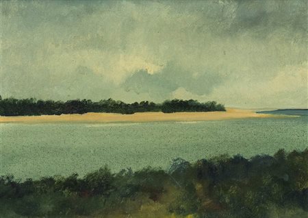 ENOTRIO PUGLIESE (Buenos Aires, 1920 -  Pizzo, 1989): Marina calabrese III, 1955