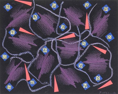 ENNIO FINZI (Venezia, 1931): Collage, 2013