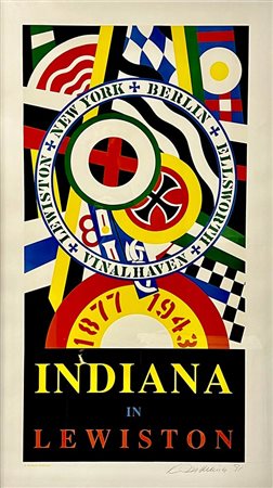 ROBERT INDIANA (New Castle, 1928 - Vinalhaven, 2018): Indiana in Lewiston - The Hartley Elegies: Berlin Series, Karl von Freyburg II, 1991