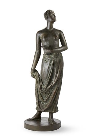Nino Galizzi (Attribuito)

"Figura femminile" 
scultura in bronzo (h cm 70)
Al r