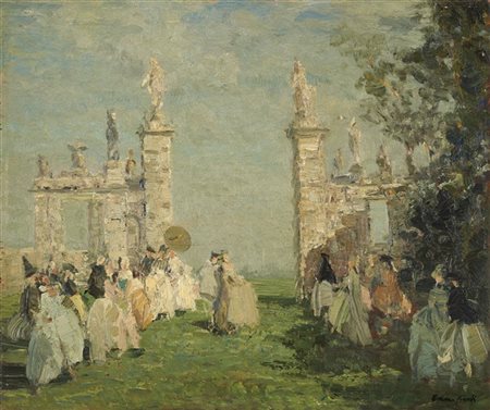 Emma Ciardi "Attesa" 
olio su compensato (cm 36x43)
Firmato in basso a destra
Al