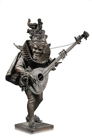 Antonio Pandiani "Rigoletto" Milano
scultura in bronzo (cm 110x100)
Firmata e lo