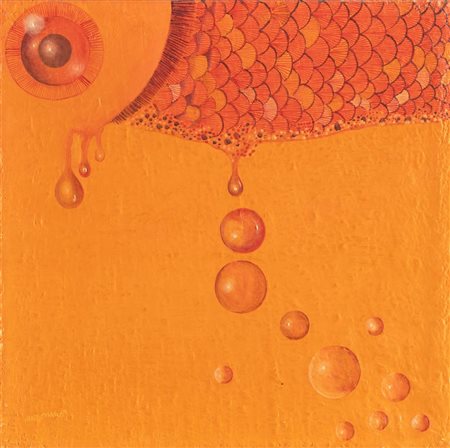 RENZO MARGONARI (Mantova 1937) "Meglio d'estate che d'agosto", 1969. Olio su...