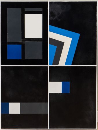 Pittore anonimo del XX secolo. "Senza titolo", anni '70. Olio su tela...