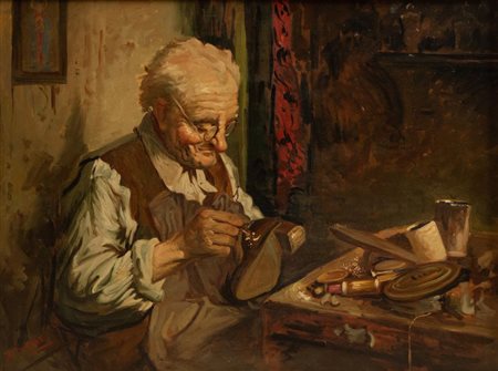 A. BASILE (scuola italiana di fine XIX secolo - inizi del XX secolo) "Il...