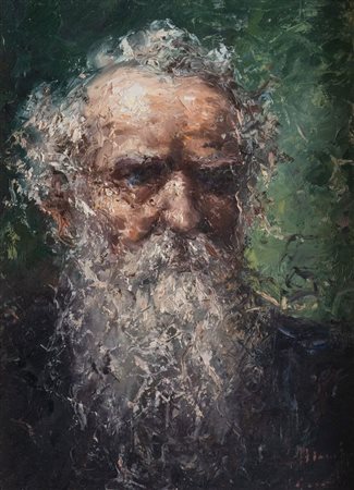 ANTONIO MANCINI (Roma 1852 – Roma 1930) "Ritratto di Vincenzo Gemito". Olio...