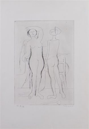 MARINO MARINI (Pistoia 1901 – Viareggio 1980) "Gioco di arlecchini", 1970....