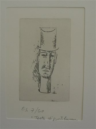 Carlo Carrà, Testa di gentiluomo