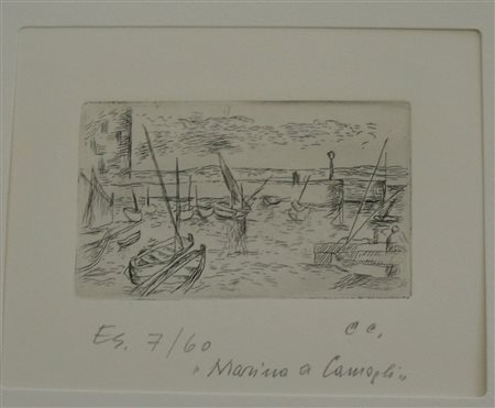 Carlo Carrà, Marina a Camogli 1923