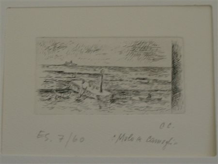 Carlo Carrà, Molo di Camogli 1923