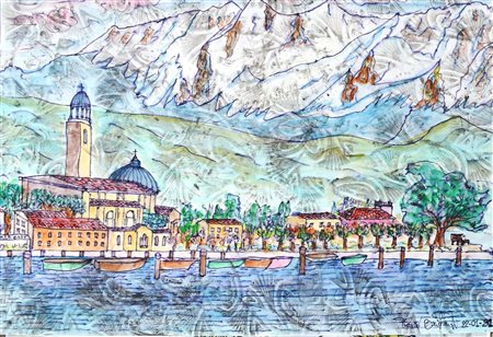 Franco Brighenti, Salò vista dal lago 