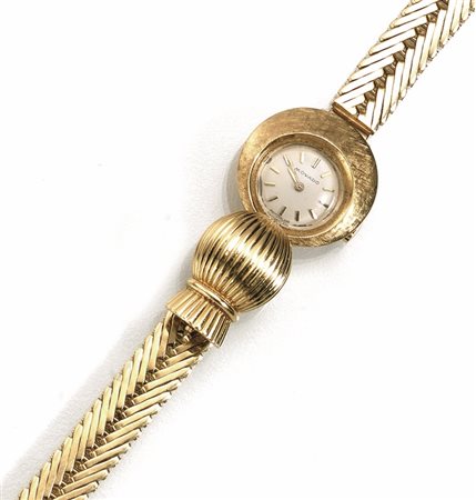 Orologio da polso per signora, Movado, anni'50, in oro giallo 18 ktCassa...