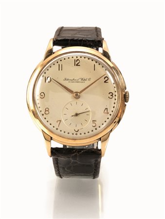 Orologio da polso Zenith, anni '50, in oro 18 ktCassa in oro lucido con...