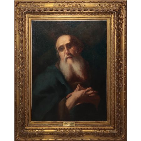 Luca  Giordano (attribuito a) (Napoli 1634-Napoli 1705)  - Santo in preghiera, XVII Secolo