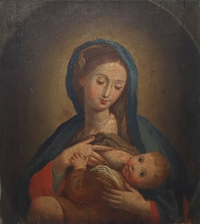 Pietro Paolo Vasta (Acireale 1697-Acireale  1760)  - Madonna del latte con bambino Gesù