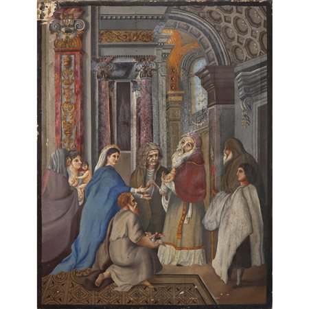 Presentazione di Gesù al tempio con S. Giuseppe, la Madonna e S.Anna, 18° Secolo