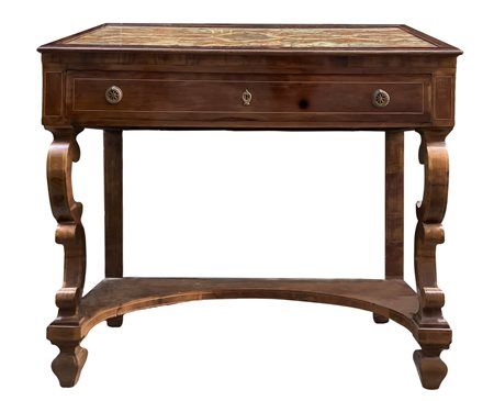 Console in legno di noce, circa 1830