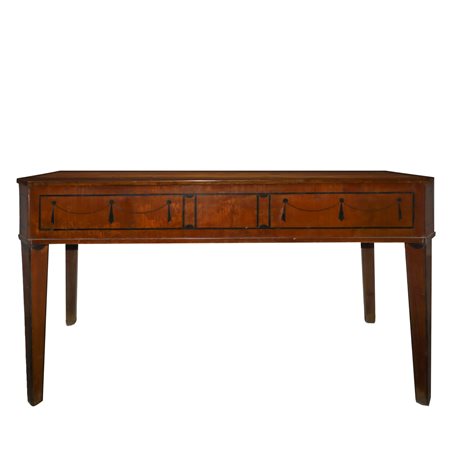 Console Luigi XVI, in legno di piuma di mogano, XVIII Secolo