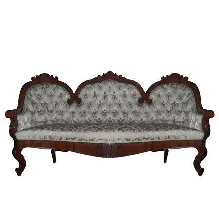 Divano Luigi Filippo, 19° Secolo Sicilia