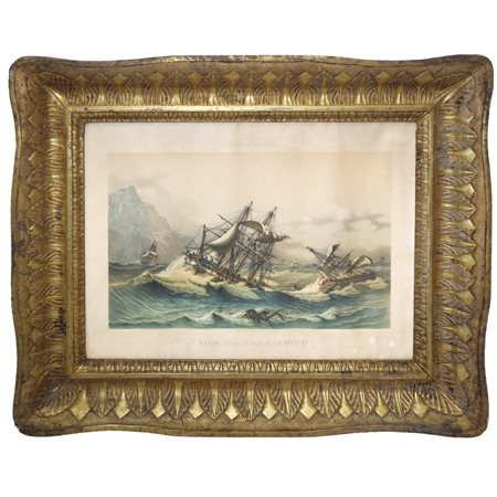 Cornice con stampa antica, Primi 19° Secolo