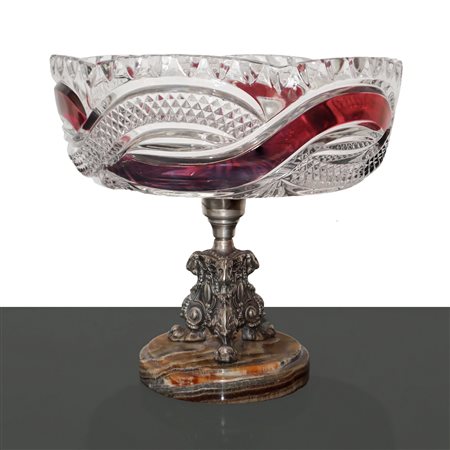 Alzata in cristallo, 20° Secolo