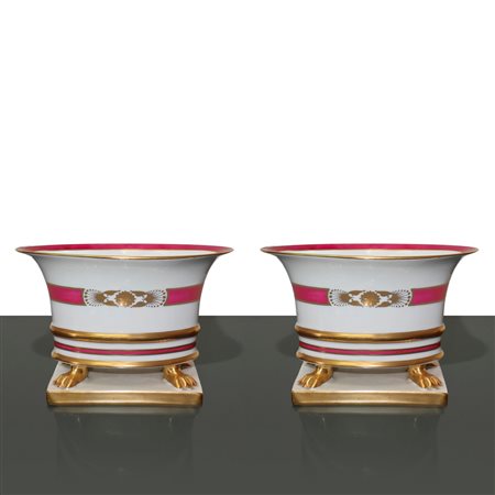 Herend  Hungary (Herend 1826)  - Coppia di vasetti Neoclassici