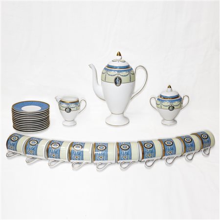 Wedgwood Made in England - Servizio da caffè mod. Madeleine, 90's