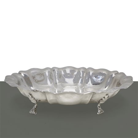 Alzata ovale in argento