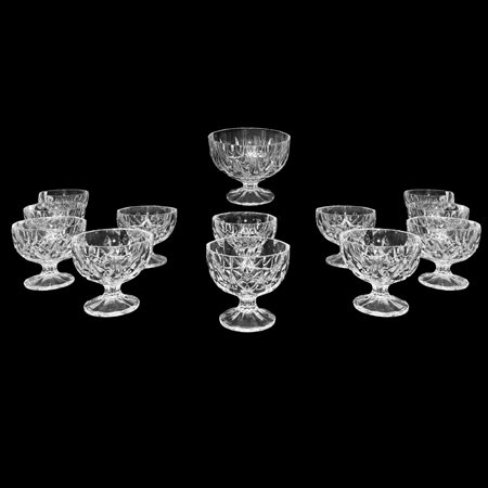 Servizio da macedonia in cristallo per 12