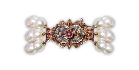 Bracciale tre fili di perle