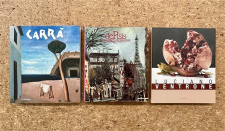 FILIPPO DE PISIS, CARLO CARRÀ E LUCIANO VENTRONE - Lotto unico di 3 cataloghi